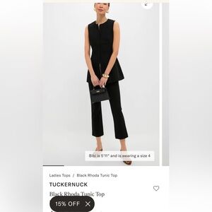 ISO Black Rhoda Tunic Size Small or 2